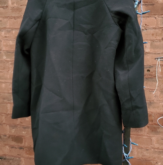 J.Crew  Double Cloth Coat Asymmetrical Zipper size 8 - Picture 2 of 7
